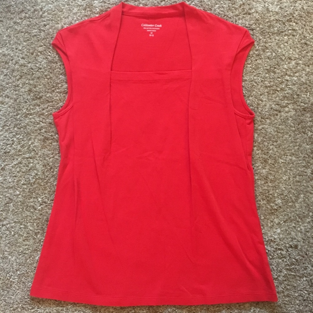 Coldwater Creek Red Tank Blouse